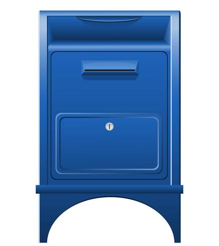 Mailbox-Symbol-Vektor-Illustration vektor