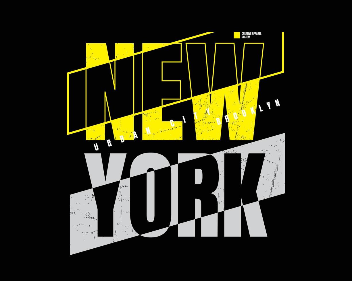 vektor illustration av brev grafik. newyork, perfekt för att designa t-shirts, skjortor, hoodies etc.