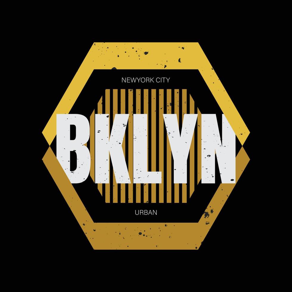 Brooklyn-Illustrationstypografie. perfekt für T-Shirt-Design vektor