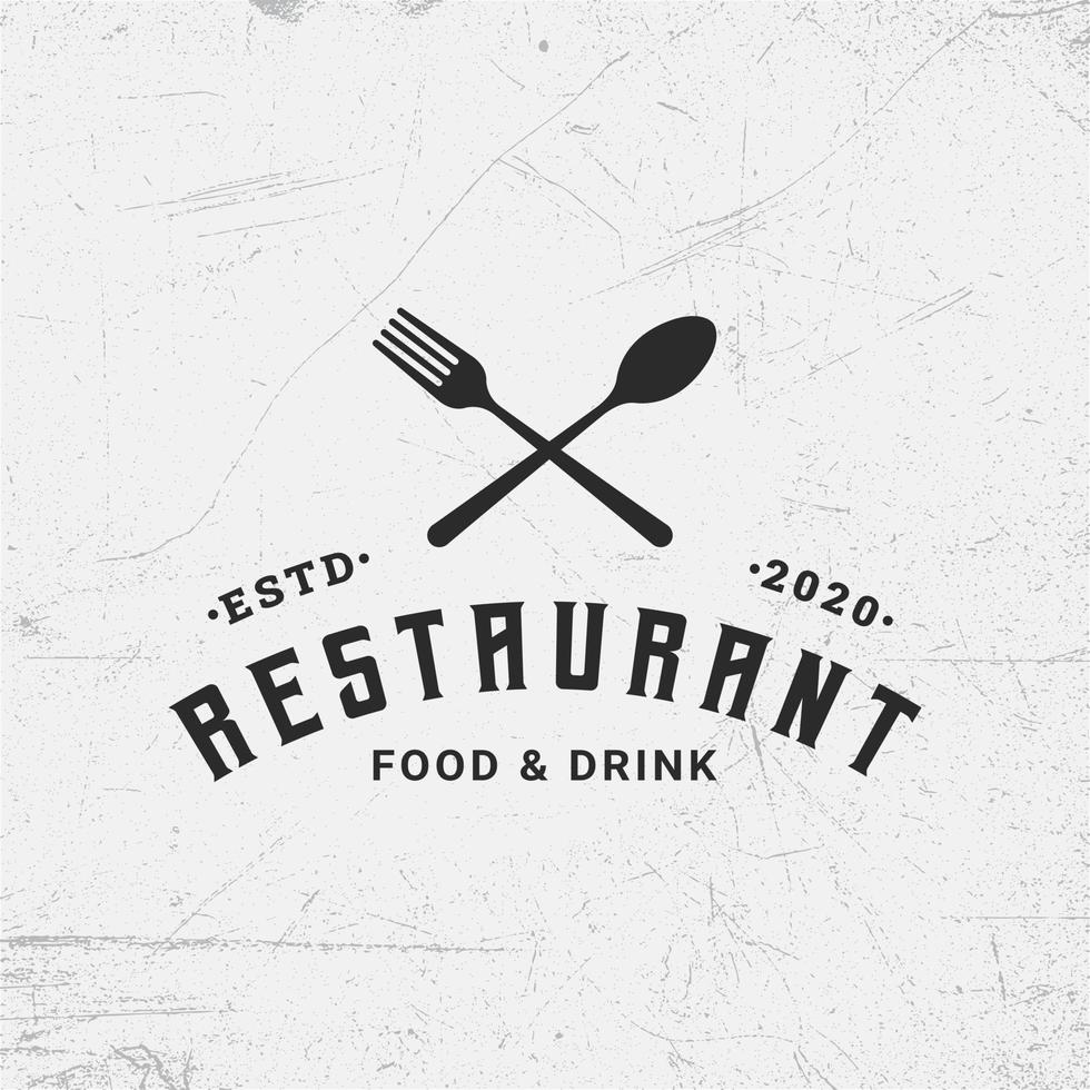 moderne Restaurant-Logo-Design-Vorlagensammlung vektor