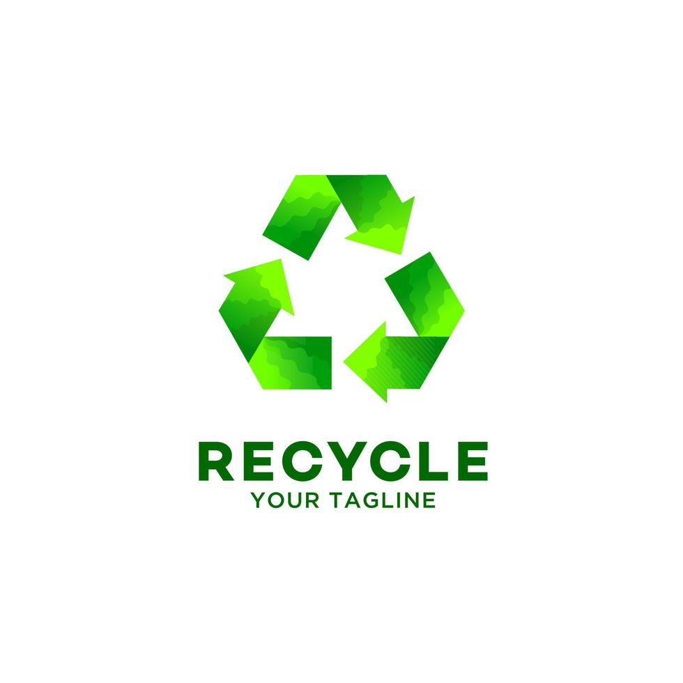 Logo-Designvorlage recyceln vektor