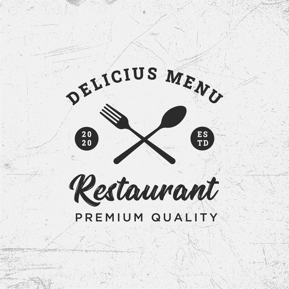 moderne Restaurant-Logo-Design-Vorlagensammlung vektor