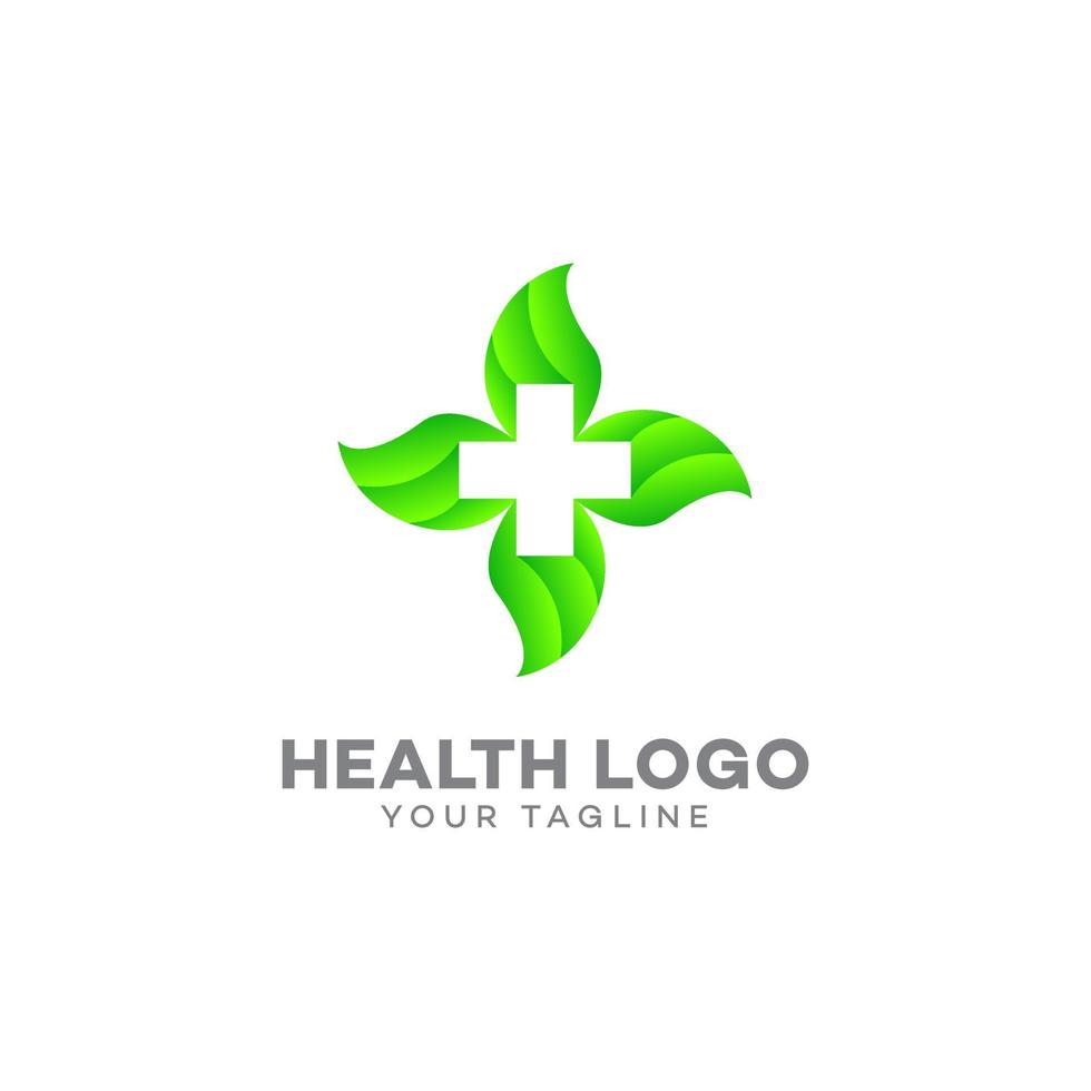 hälsa logotyp formgivningsmall vektor