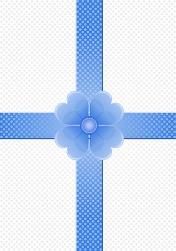 grauer Hintergrund mit blauen Streifen und einer Blume vektor