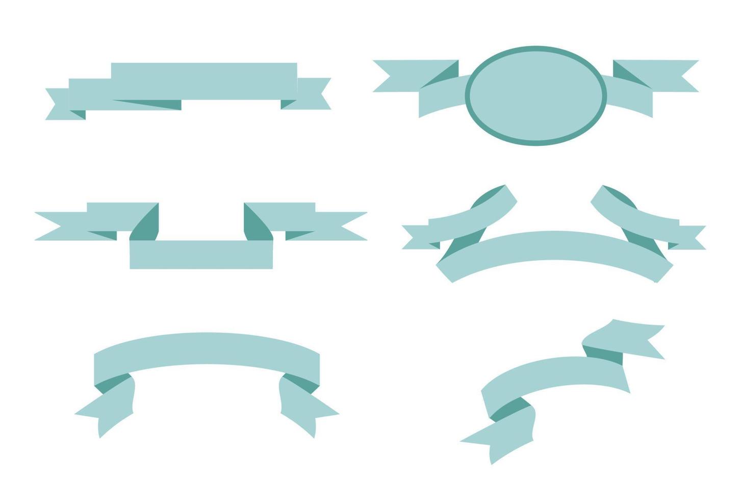 blaues Pastellband in isoliertem weißem Hintergrund, Vektorillustration vektor