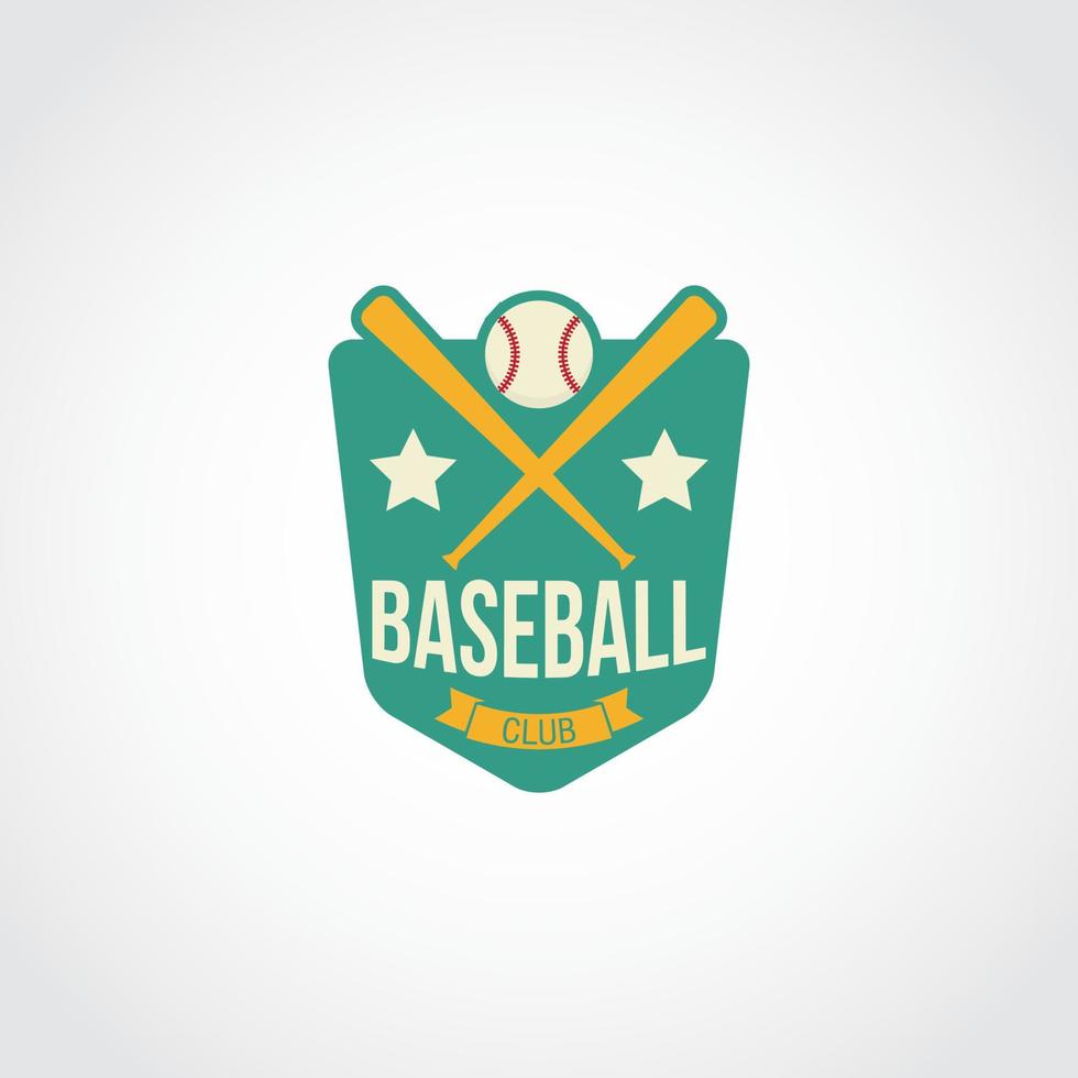 Baseball-Logo-Design-Vektor vektor