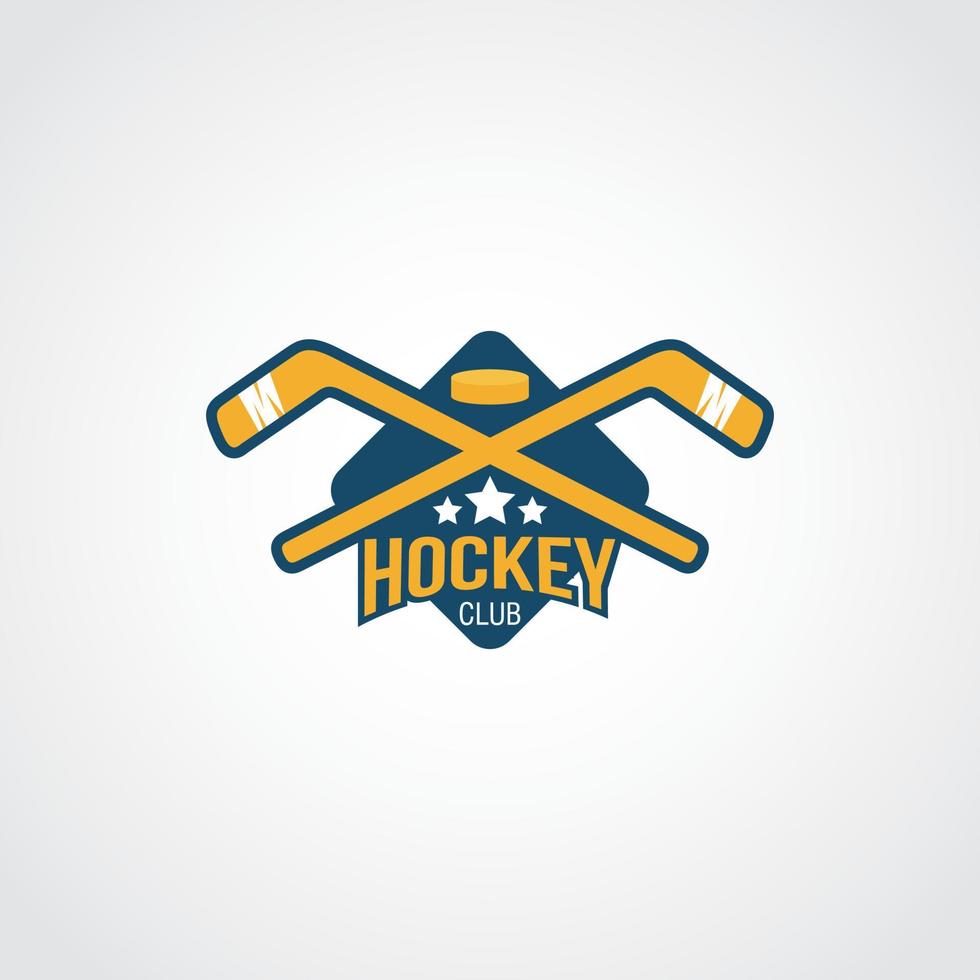 hockey logotyp design vektor