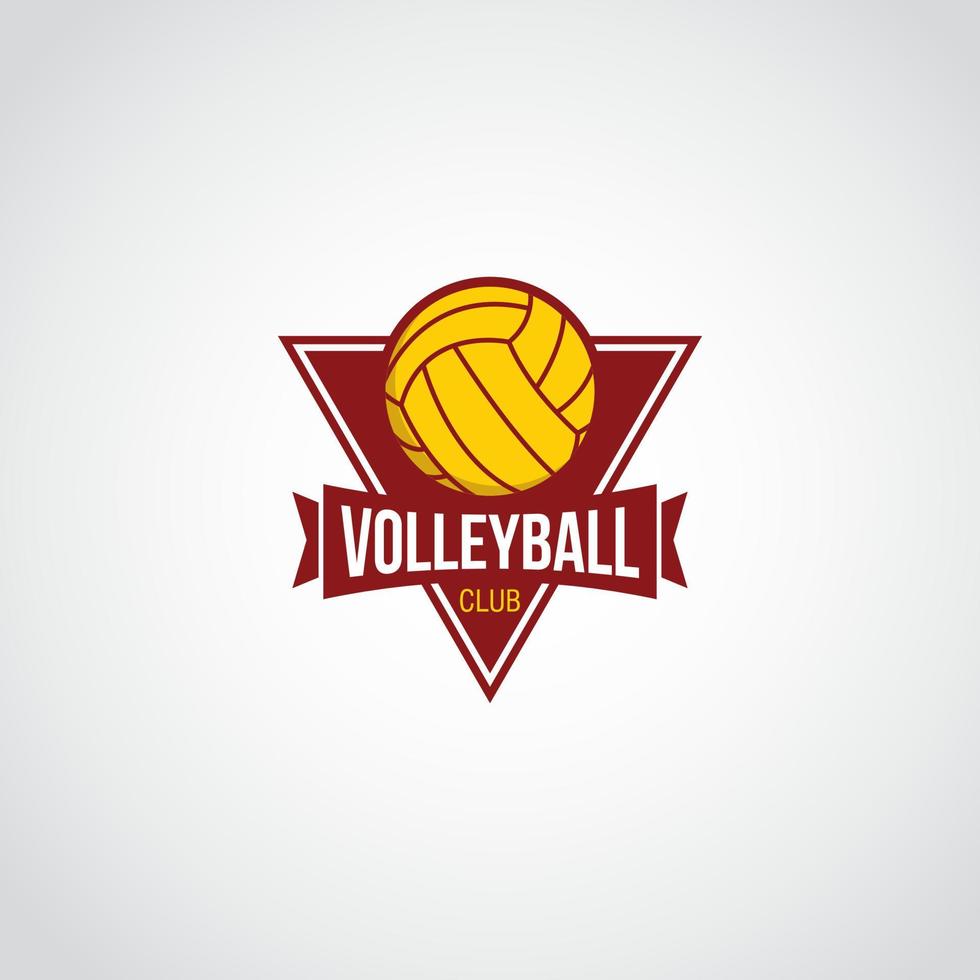 Volleyball-Logo-Design-Vektor. passend für Ihr Volleyball Team Logo vektor