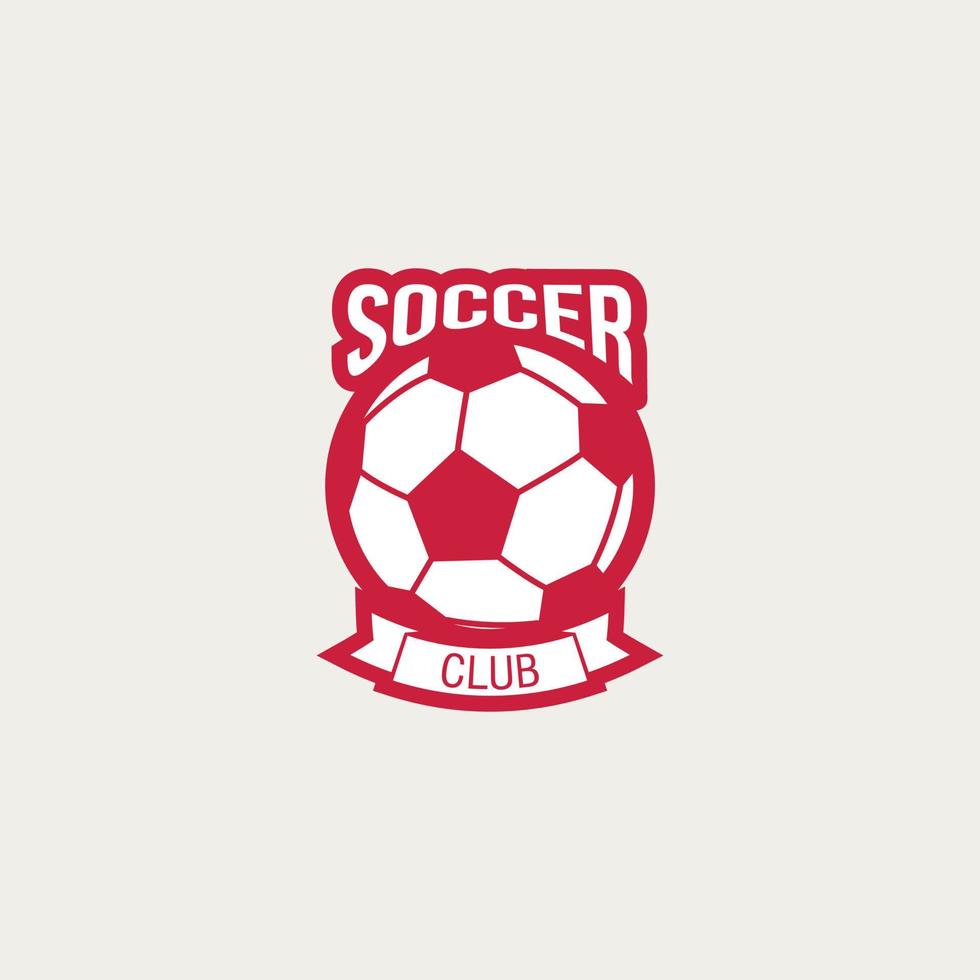fotboll logotyp design vektor. lämplig för ditt fotbollslags logotyp vektor