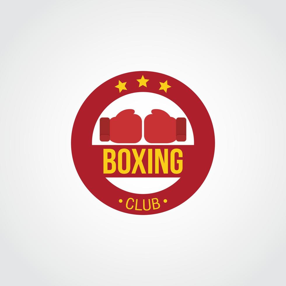 boxning logotyp design vektor