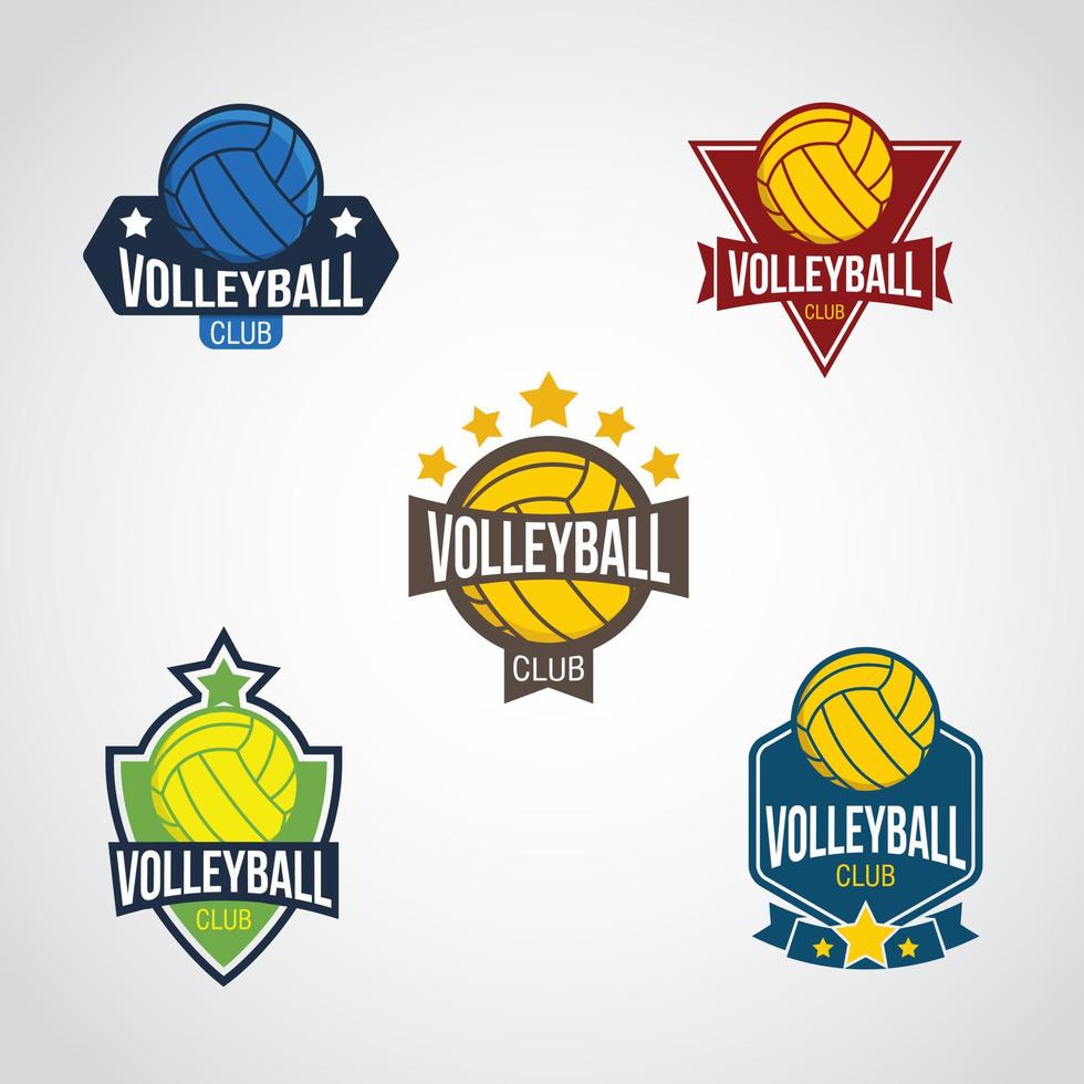 volleyboll logotyp design vektor. lämplig för ditt volleybolllags logotyp vektor