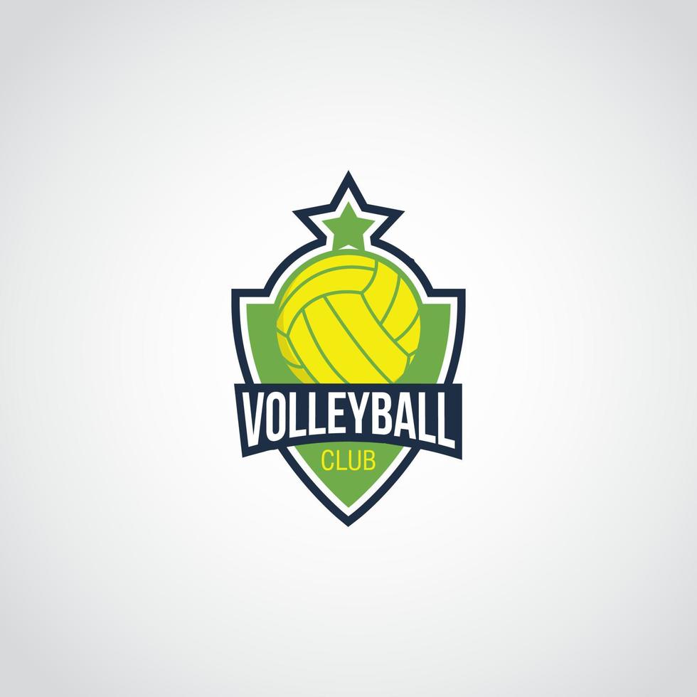 Volleyball-Logo-Design-Vektor. passend für Ihr Volleyball Team Logo vektor