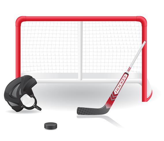 hockey set vektor illustration