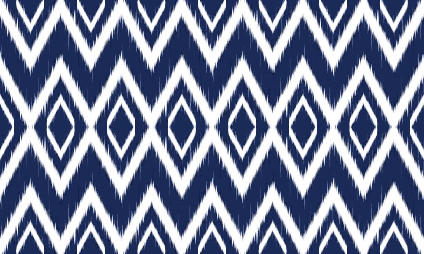 ikat mönster sömlös design. vektor