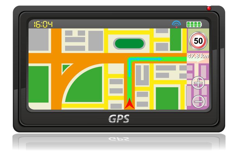 GPS-Navigator-Vektor-Illustration vektor