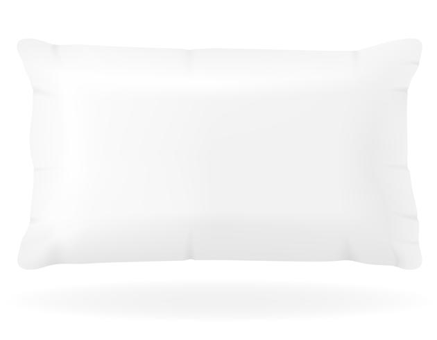 vit kudde att sova vektor illustration