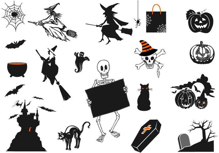 Spooky Halloween Vektor Pack
