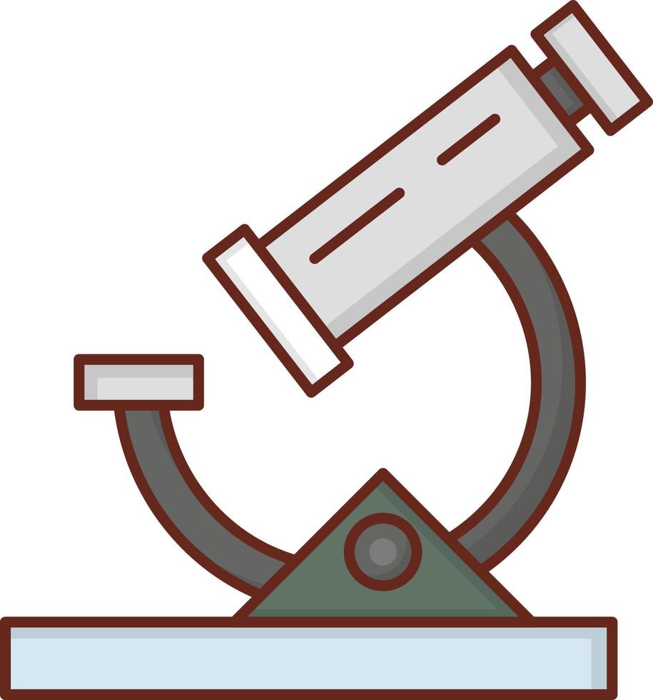 Mikroskop-Vektor-Illustration auf einem transparenten Hintergrund. Symbole in Premiumqualität. Vektorlinie flaches Farbsymbol für Konzept und Grafikdesign. vektor
