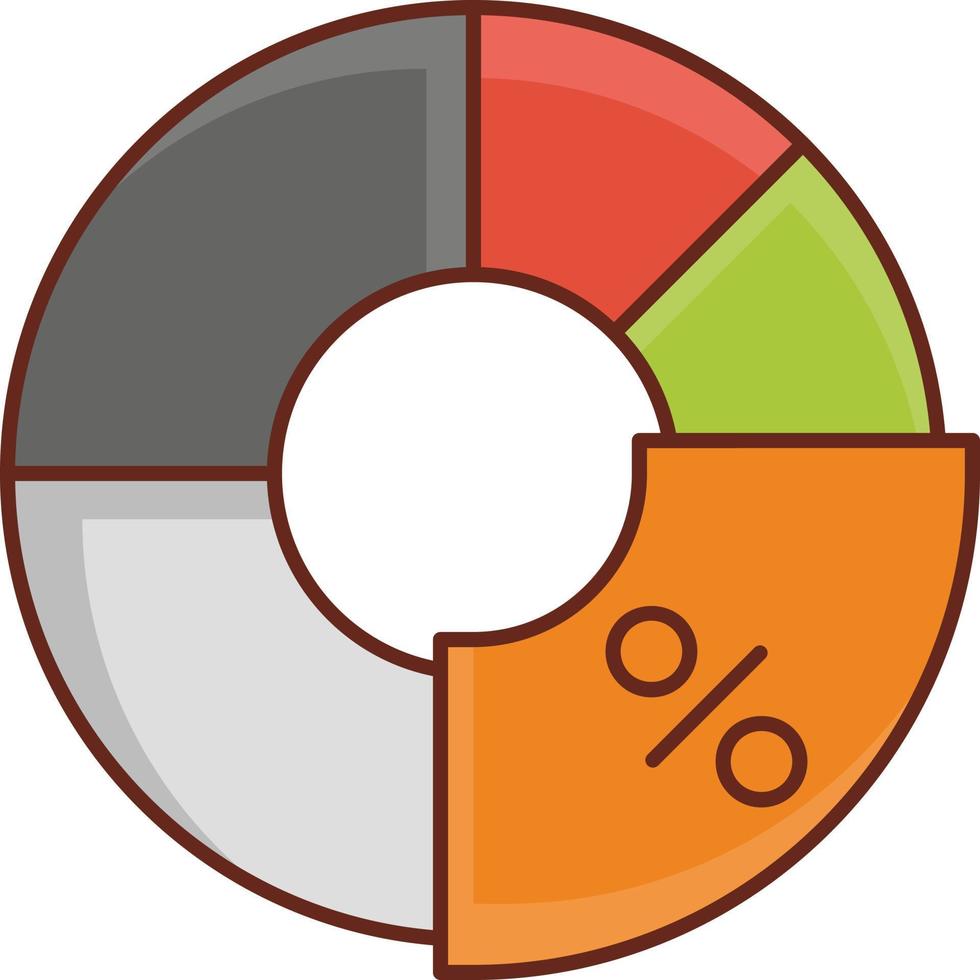 Diagrammvektorillustration auf einem transparenten Hintergrund. Symbole in Premiumqualität. Vektorlinie flaches Farbsymbol für Konzept und Grafikdesign. vektor