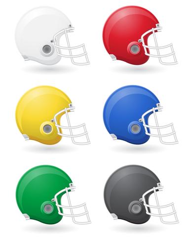 American Football helments Vektor-Illustration vektor