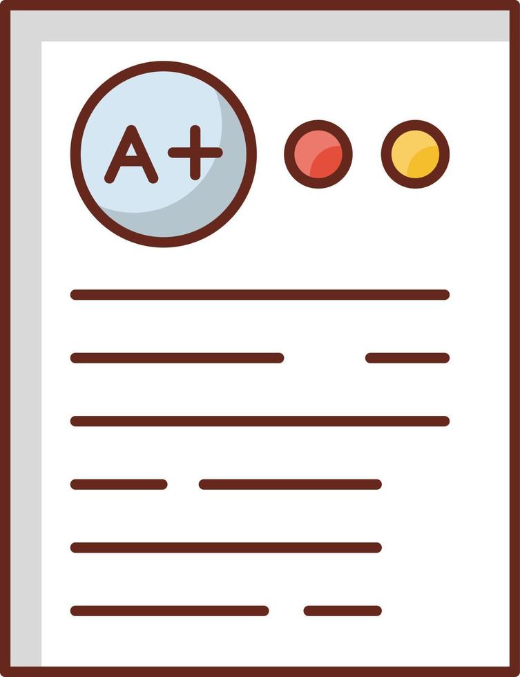 Marksheet-Vektor-Illustration auf einem transparenten Hintergrund. Symbole in Premiumqualität. Vektorlinie flaches Farbsymbol für Konzept und Grafikdesign. vektor