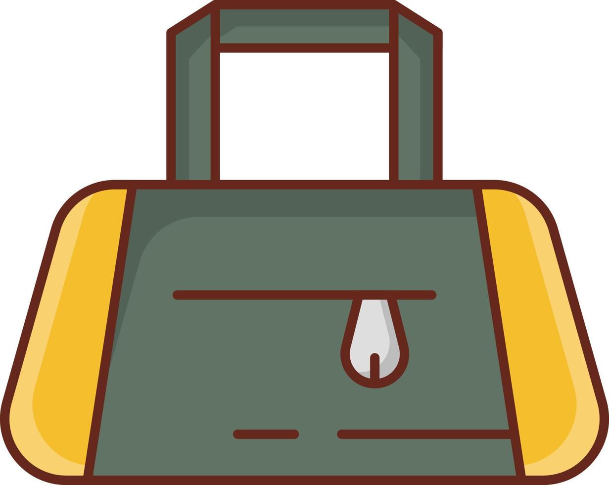 Tasche-Vektor-Illustration auf einem transparenten Hintergrund. Symbole in Premiumqualität. Vektorlinie flaches Farbsymbol für Konzept und Grafikdesign. vektor