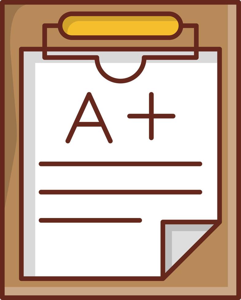 Marksheet-Vektor-Illustration auf einem transparenten Hintergrund. Symbole in Premiumqualität. Vektorlinie flaches Farbsymbol für Konzept und Grafikdesign. vektor