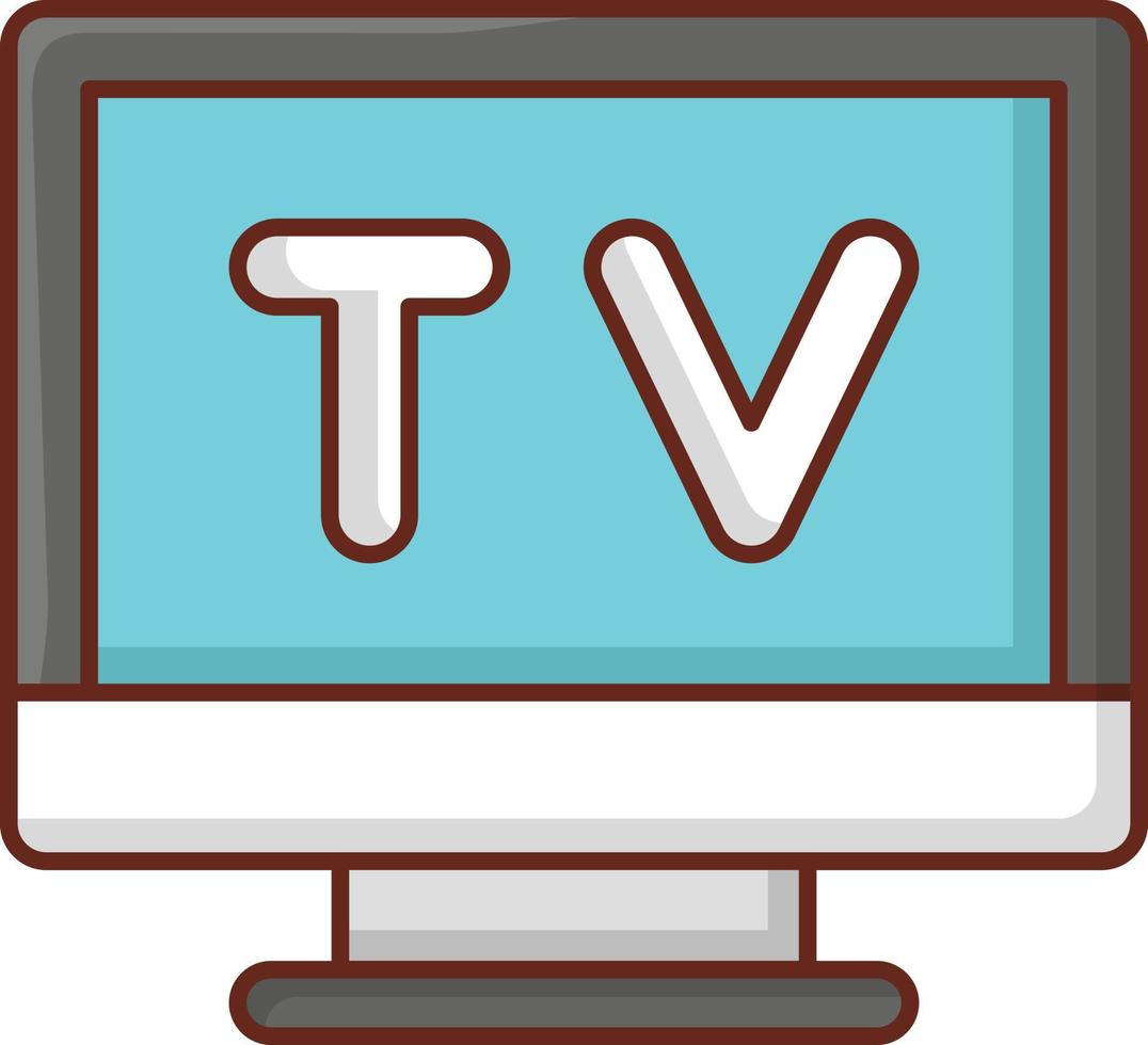 TV vektorillustration på en transparent bakgrund. symboler av högsta kvalitet. vektor linje platt färgikon för koncept och grafisk design.