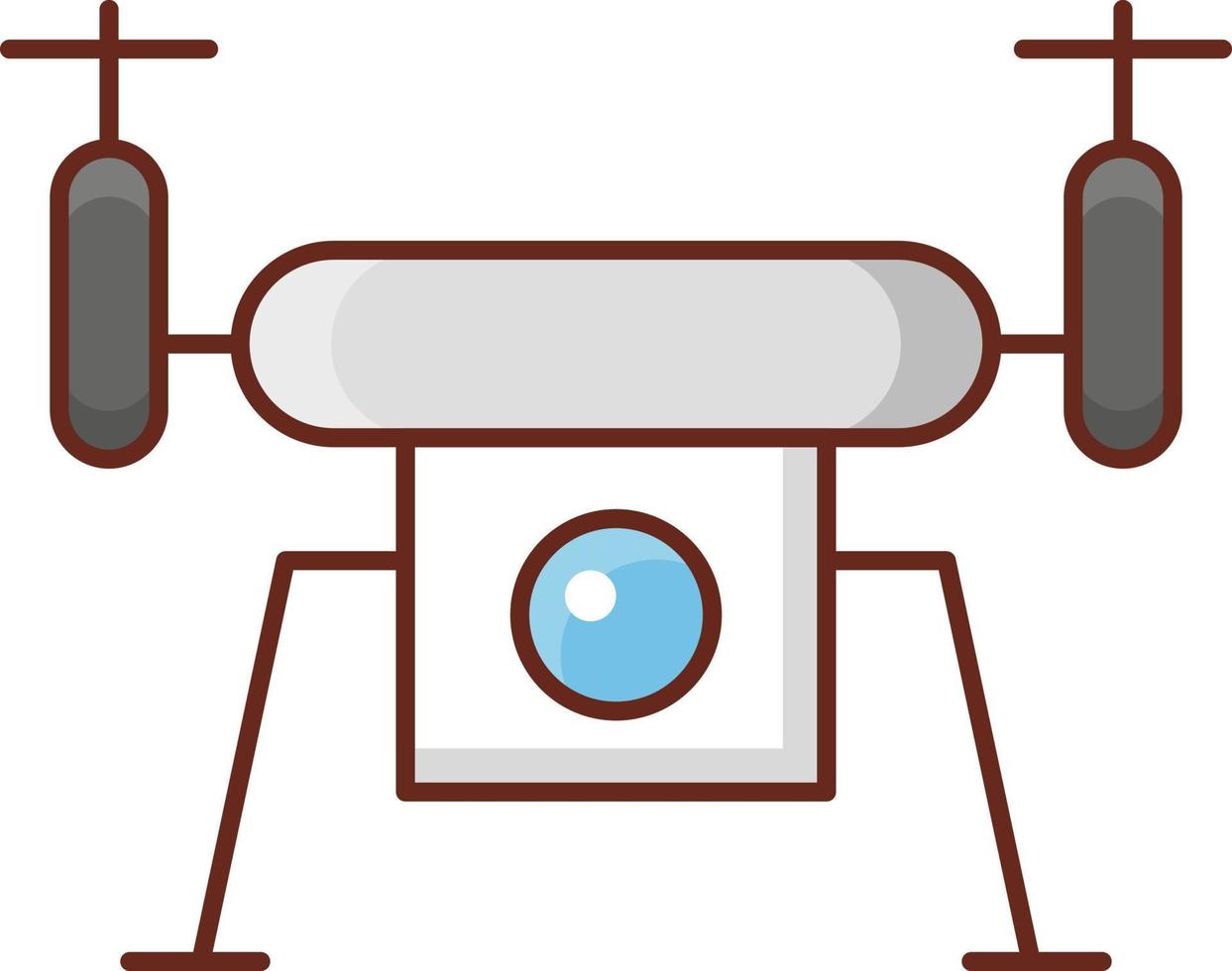 drone vektorillustration på en transparent bakgrund. symboler av högsta kvalitet. vektor linje platt färgikon för koncept och grafisk design.