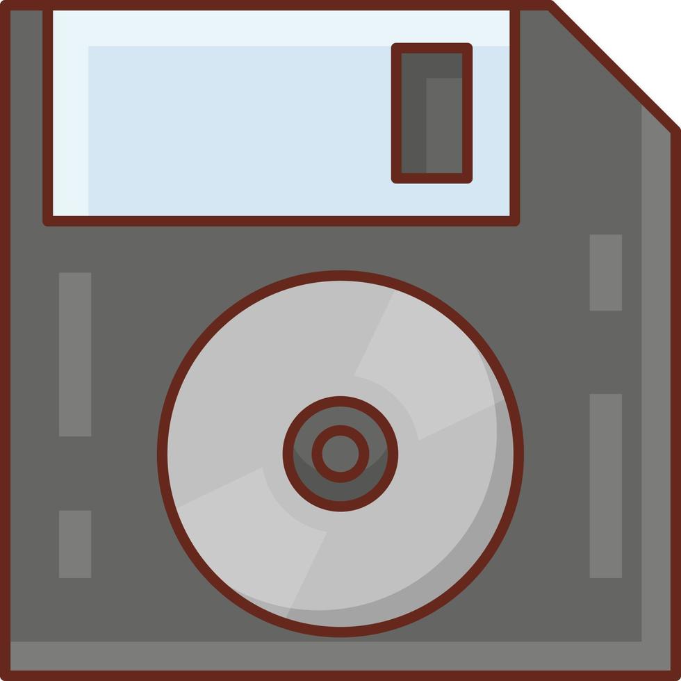 Floppy-Vektor-Illustration auf einem transparenten Hintergrund. Symbole in Premiumqualität. Vektorlinie flaches Farbsymbol für Konzept und Grafikdesign. vektor