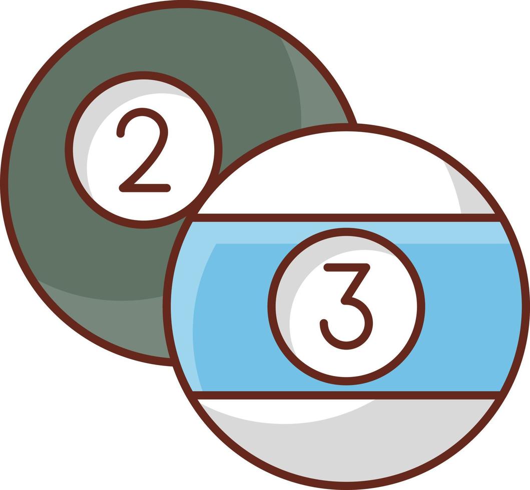 Snooker-Vektor-Illustration auf einem transparenten Hintergrund. Symbole in Premiumqualität. Vektorlinie flaches Farbsymbol für Konzept und Grafikdesign. vektor