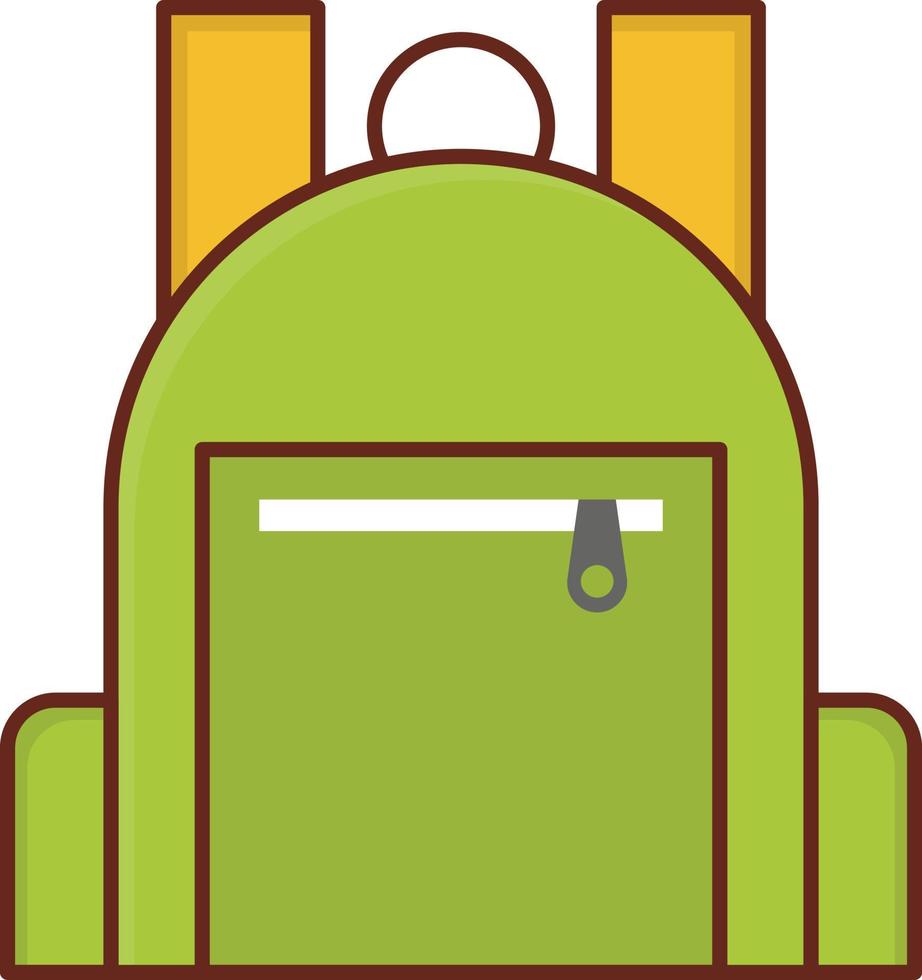 Tasche-Vektor-Illustration auf einem transparenten Hintergrund. Symbole in Premiumqualität. Vektorlinie flaches Farbsymbol für Konzept und Grafikdesign. vektor