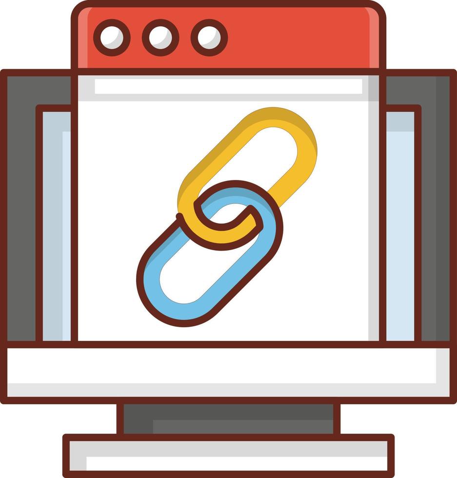 URL-Vektor-Illustration auf einem transparenten Hintergrund. Symbole in Premiumqualität. Vektorlinie flaches Farbsymbol für Konzept und Grafikdesign. vektor