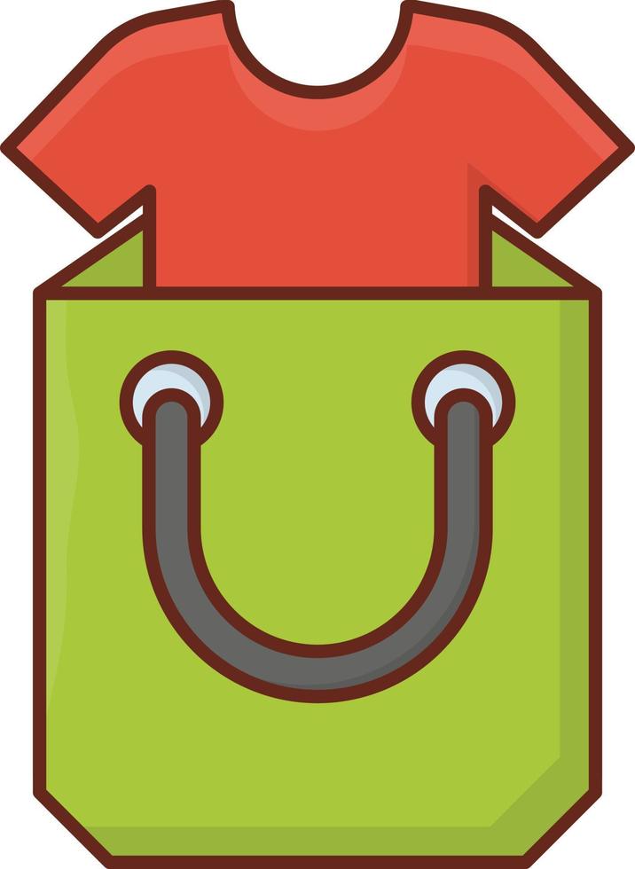 Tasche-Vektor-Illustration auf einem transparenten Hintergrund. Symbole in Premiumqualität. Vektorlinie flaches Farbsymbol für Konzept und Grafikdesign. vektor