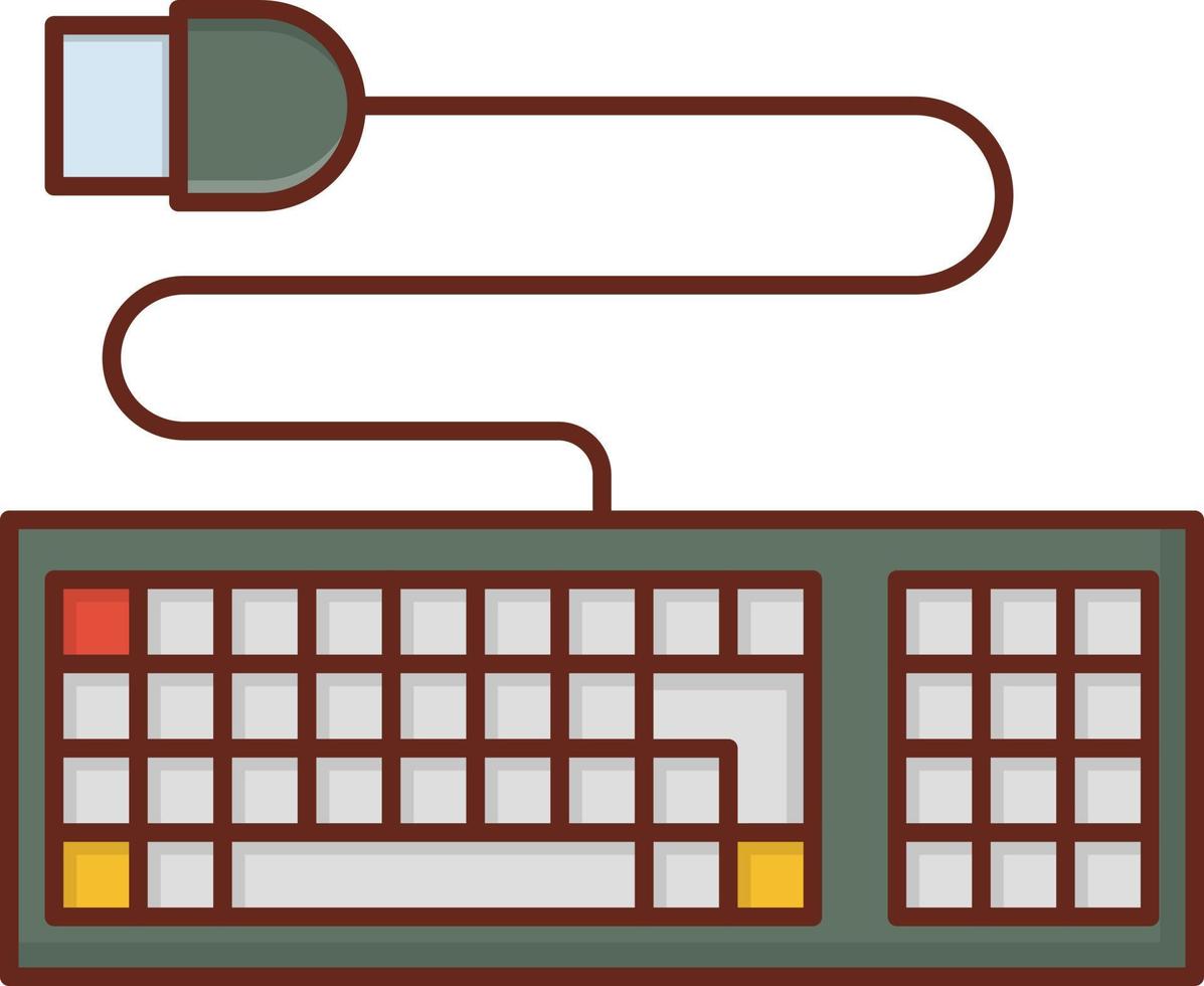 tangentbord vektorillustration på en transparent bakgrund. symboler av högsta kvalitet. vektor linje platt färgikon för koncept och grafisk design.