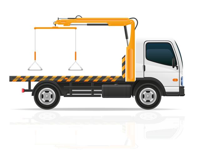 Abschleppwagen für Transportstörungen und Notfallwagen vector illustration