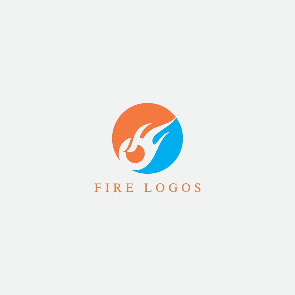 Logo-Feuer setzen. Vektorillustration für Design vektor