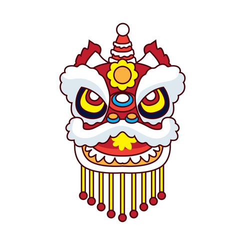 lejon dans för kinesiska nyår festivalen vektor