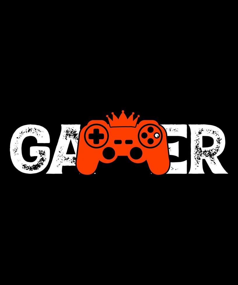 Ich bin ein Gamer-Gaming-T-Shirt-Design-Vektor vektor