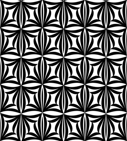 Abstraktes nahtloses Muster Orientalische geometrische mit Blumenverzierung vektor