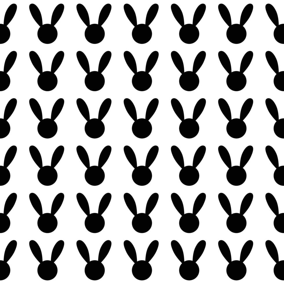 schwarzes Kaninchen weißer Hintergrund vektor