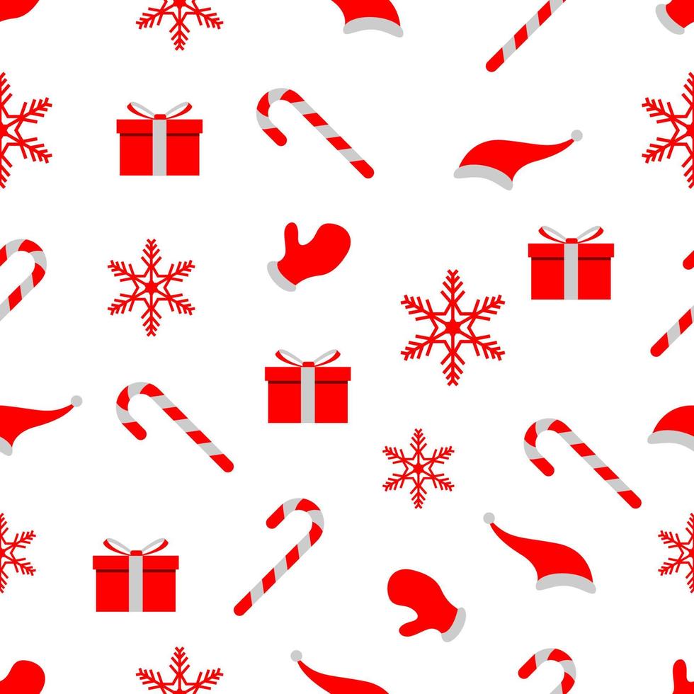 nahtloses Muster Hintergrunddesign Weihnachtskonzept vektor