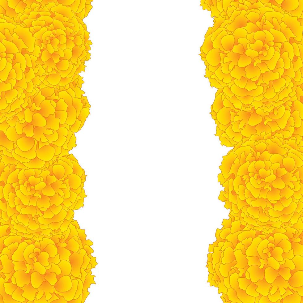 gelbe Ringelblumengrenze vektor