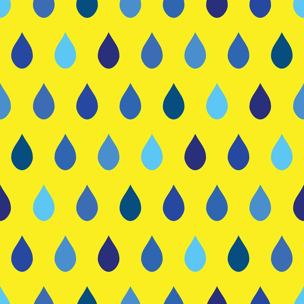 blå ton regn gul bakgrund vektor