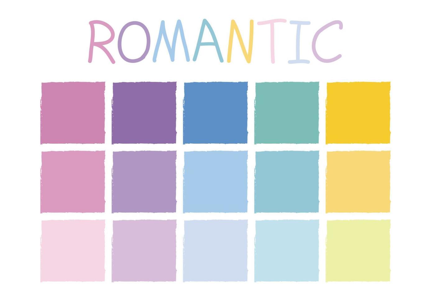 romantisk färgton vektor