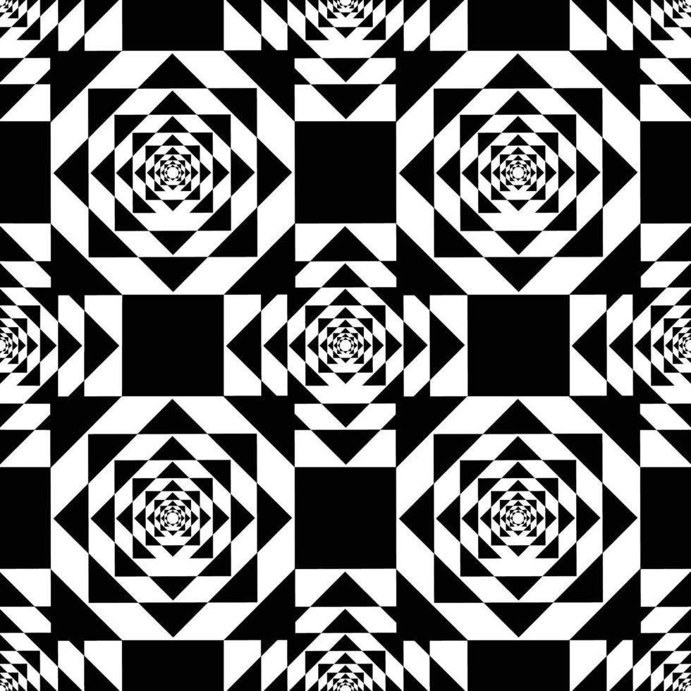 schwarzes Kaleidoskop Fata Morgana auf weißem Hintergrund vektor