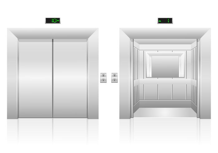 passagerare hiss lager vektor illustration