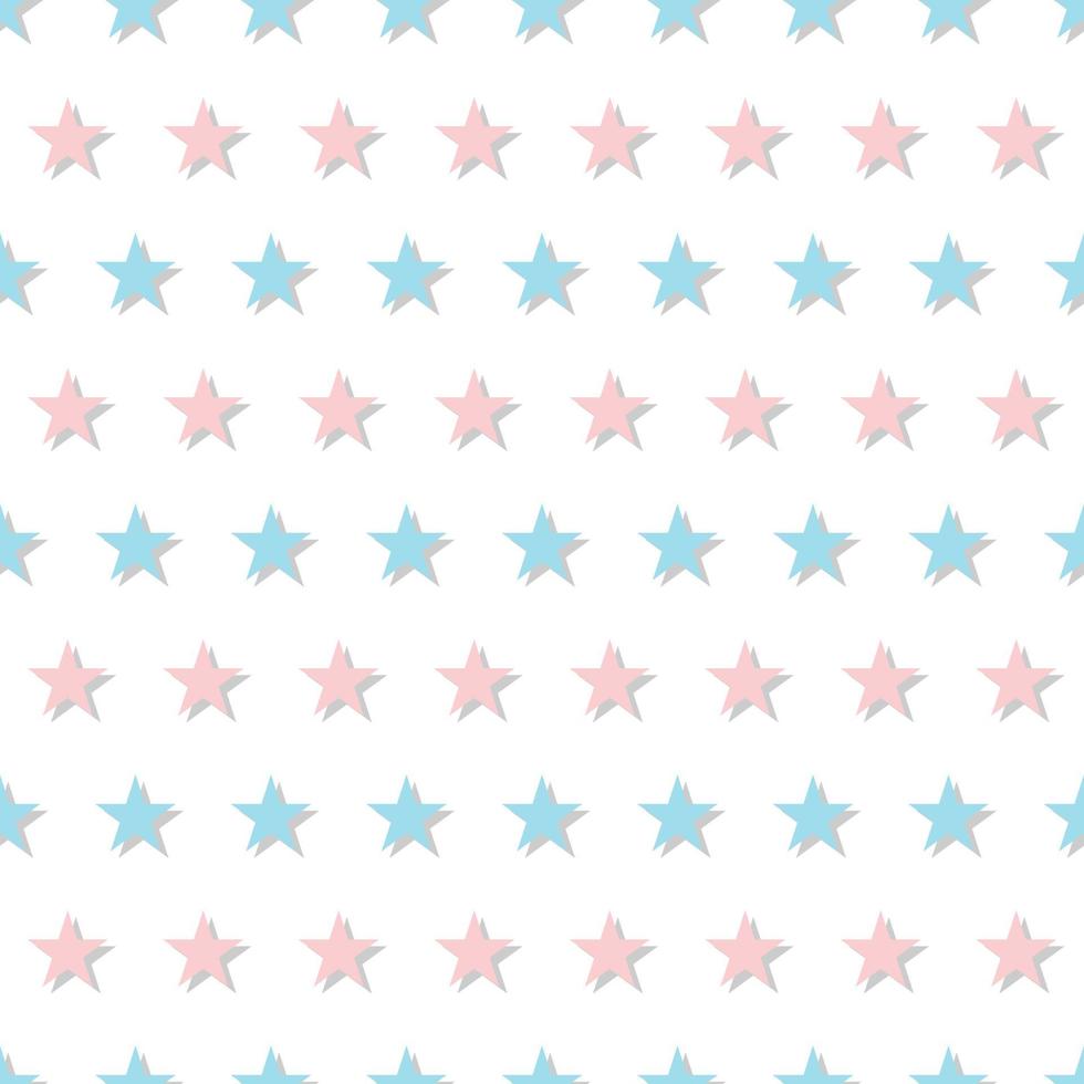 blå rosa stjärna abstrakt vit bakgrund vektor