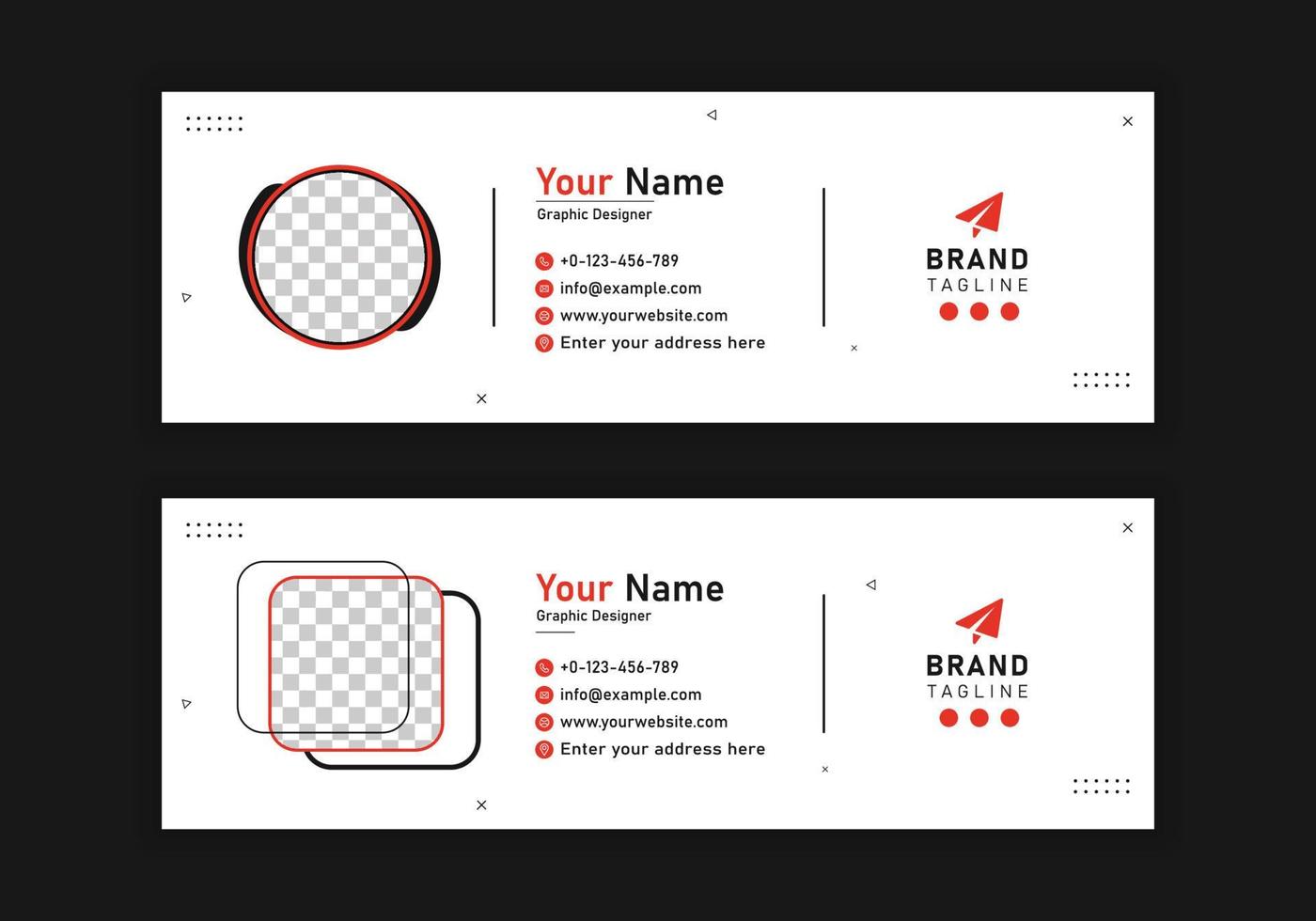 Corporate Social Media-Post-Banner-Vorlagendesign. mit zwei Arten von verschiedenen Designs und Vektorillustrationen. und einfarbige Variationen vektor