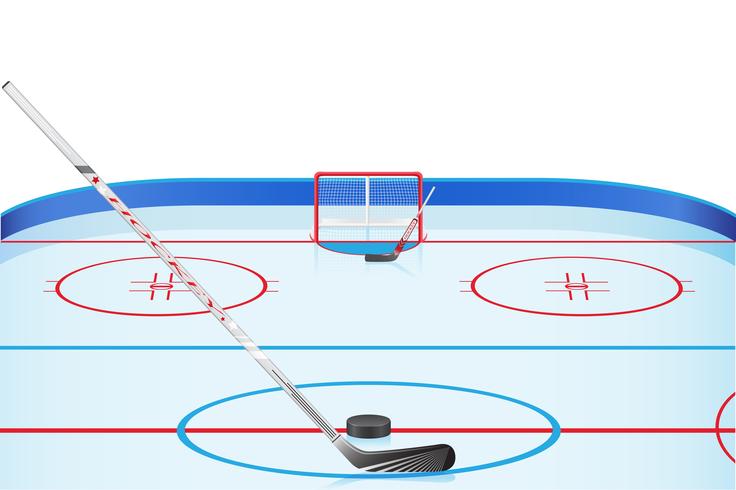 Hockey-Stadion-Vektor-Illustration vektor